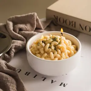 Unique Candle Designs By Kaneca - Macaroni and Cheese Candle Bowl