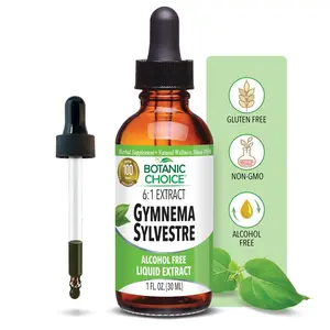 Botanic Choice Gymnema Sylvestre-Liquid Extract, Alcohol Free, Gluten Free, Non-GMO, Dropper, Bottle- 1 oz