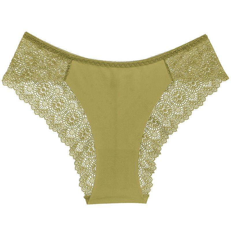 Women’s seamless low-rise lace panties with multiple layers of packaging; comfortable, skin-friendly low-rise triangle briefs; sports invisible thin-strap bikini briefs; women’s underwear for autumn/winter; basic soft, breathable triangle briefs