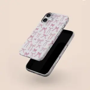 Soft Pink Coquette Phone Case, Bow Phone Cases, Soft Girl Aesthetic Premium Film 2 in 1 Phone Case - Durable, Shock Absorbing and Stylish Protection - Suitable for IPhone 16, 15, Plus, Pro, Pro Max, Perfect Birthday Gift for Friends. for iPhone17 ProMax