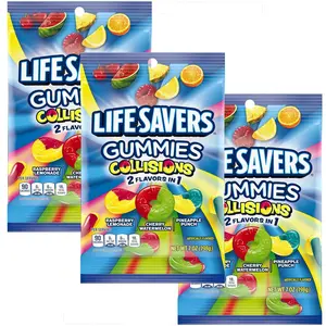 Lifesaver Gummies Collisions, 7oz Gummy Bag (3 Pack), Gummy Candy