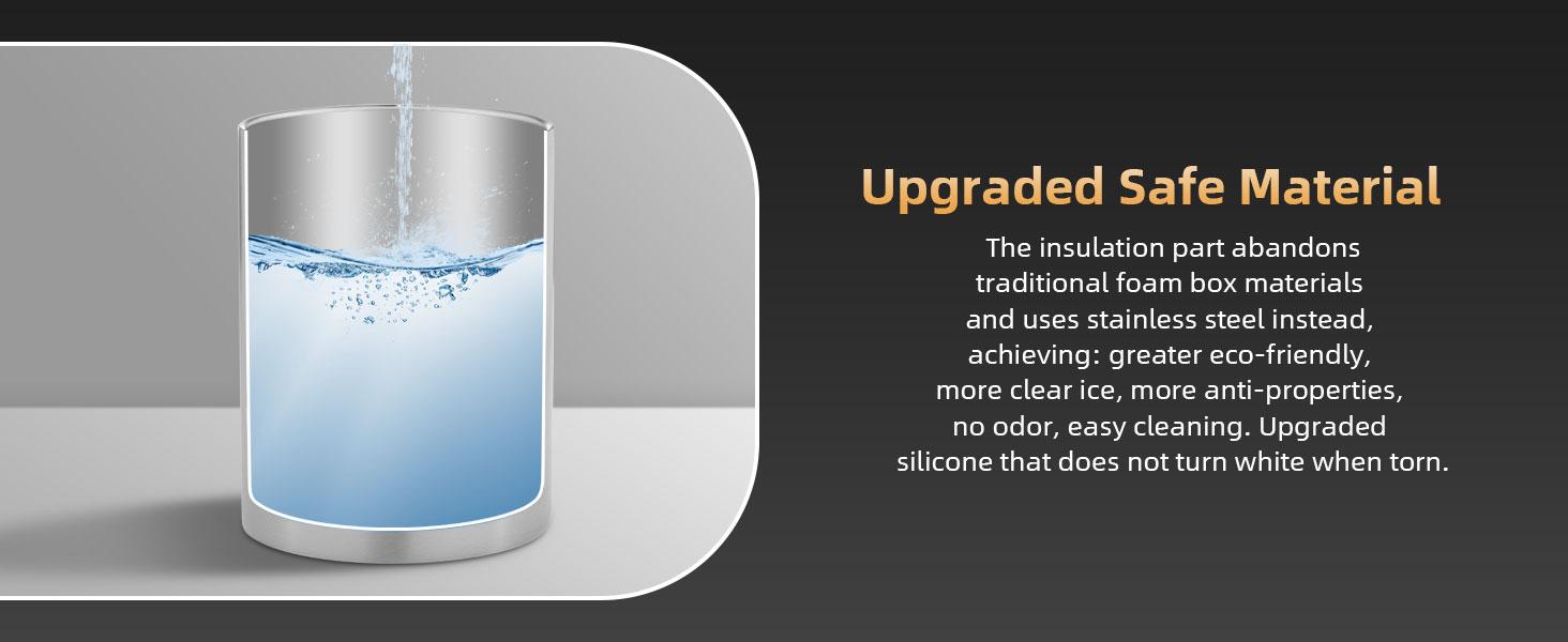 WIBIMEN 2 Pack Clear Ice Makers  With Ice Tong & Storage Box – Bar Quality at Home