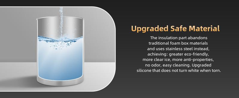 WIBIMEN 2 Pack Clear Ice Makers  With Ice Tong & Storage Box – Bar Quality at Home