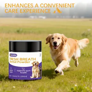 Probiotics Dental Powder for Dogs&Cat Teeth Cleaning Powder-Nuzoko Fresh BreathDental Powder-Plaque Off Pet Tooth Cleaning Targets Tartar&Reduces Plaque&Bad Breath Supports Gum Health&Cleans Teeth Teeth Cleaning Made Easy for Dogs&Cats