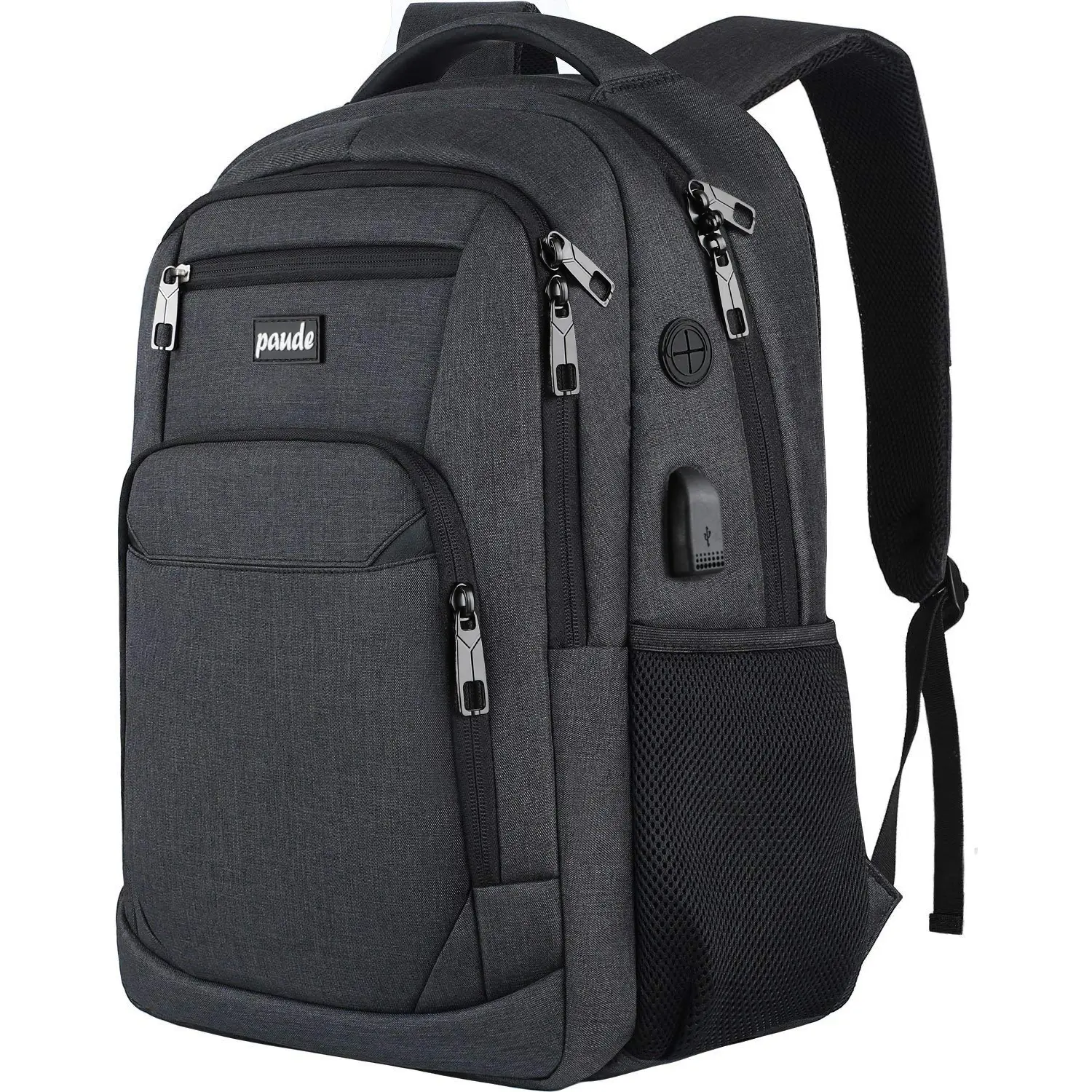 Paude Large Capacity Waterproof Laptop Backpack - USB Port Equipped, Anti-Theft, Breathable Mesh for School Students, Backpacks For School, Anti-Theft Backpacks