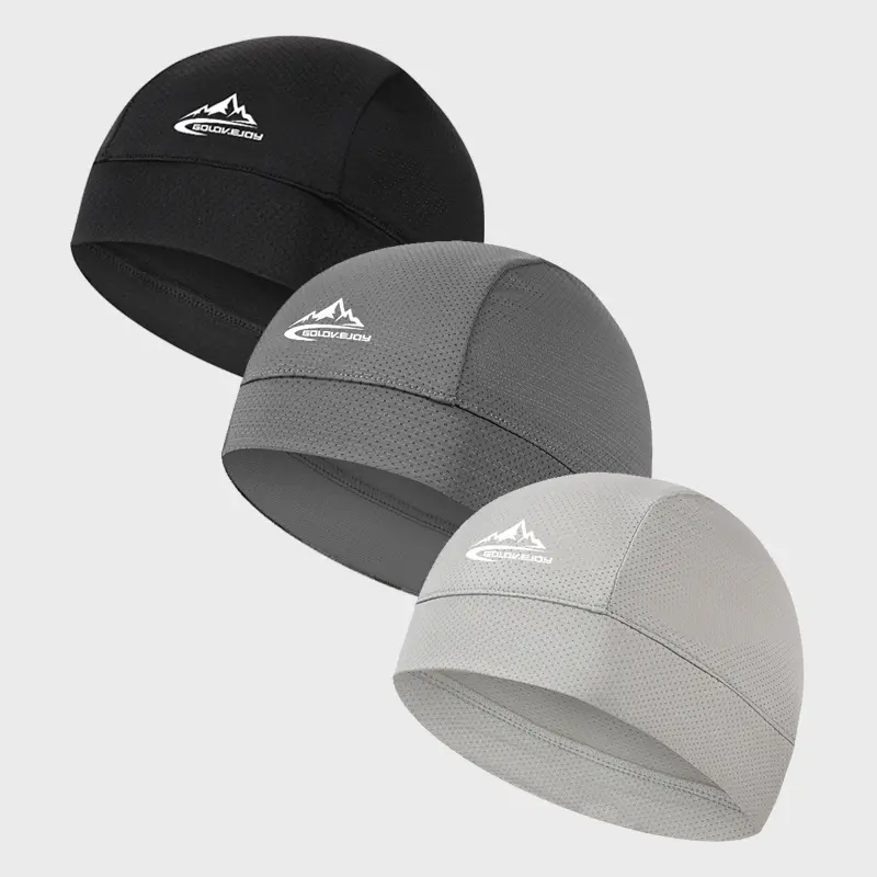 Unisex Skull Caps (2Pcs/3Pcs) – Breathable Helmet Liner, UPF UV Protection, Sweat-Wicking, Cooling Cap Sports & Outdoor Hats, Cycling Helmet Headband, Built for Cycling Days, Ideal for Summer Activities, Cycling Helmet Headband Sports & Outdoor Hats