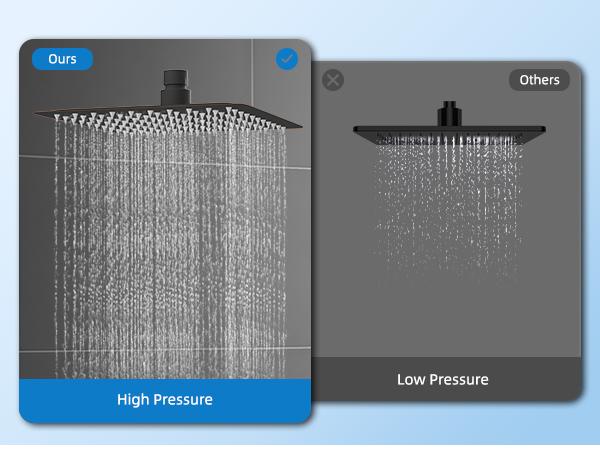 Hibbent Dual Filter All Metal 10"Rainfall Showerhead Combo, High Pressure Shower Head with 10-Spray Mode Handheld, 4-way Diverter with Pause Mode, 71'' Shower Hose & Holder, Oil Rubbed Bronze