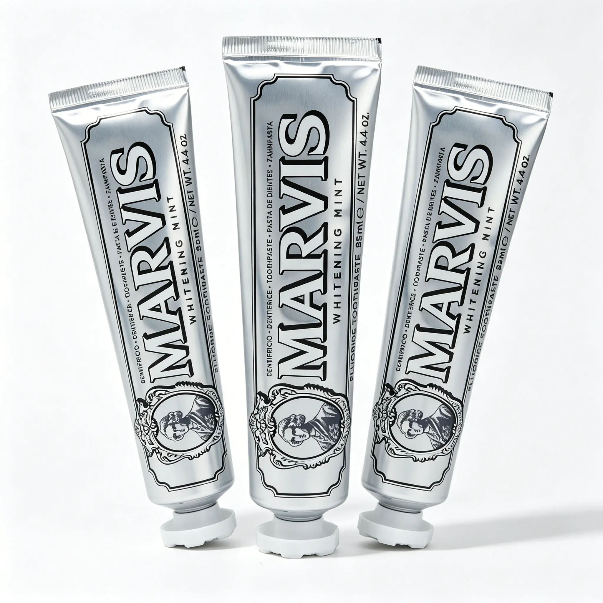 3PCS Marvis Whitening Mint Toothpaste (85ml) - Daily Nasal & Oral Care Teeth Whitening Product with Scented Gel for Tooth Decay Prevention