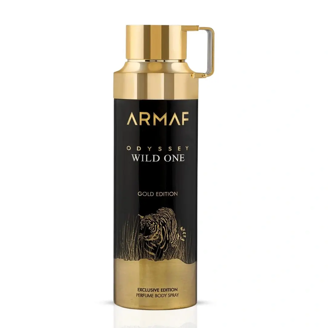 Odyssey Wild One Gold Edition Deodorant Spray 200ml (6.8 oz) by Armaf