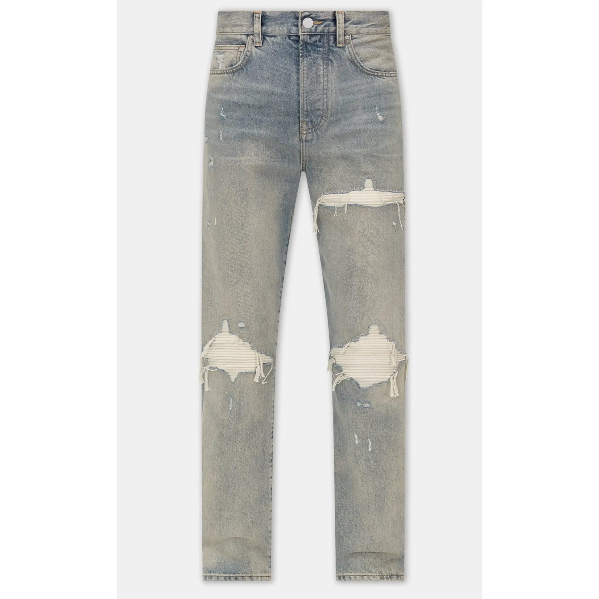 Amiri Suede Straight MX1 Antique Indigo Denim Jeans Size 31 (MSRP: $1,090)