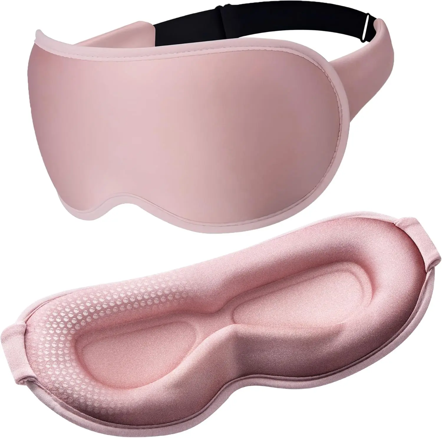 FACEMOON Blackout Weighted Sleep Mask: Breathable 3D Contoured Sleep Mask with Gentle Pressure, Zero Eye Pressure Blindfold for Men & Women, Ideal for Airplane Travel & Night Shift