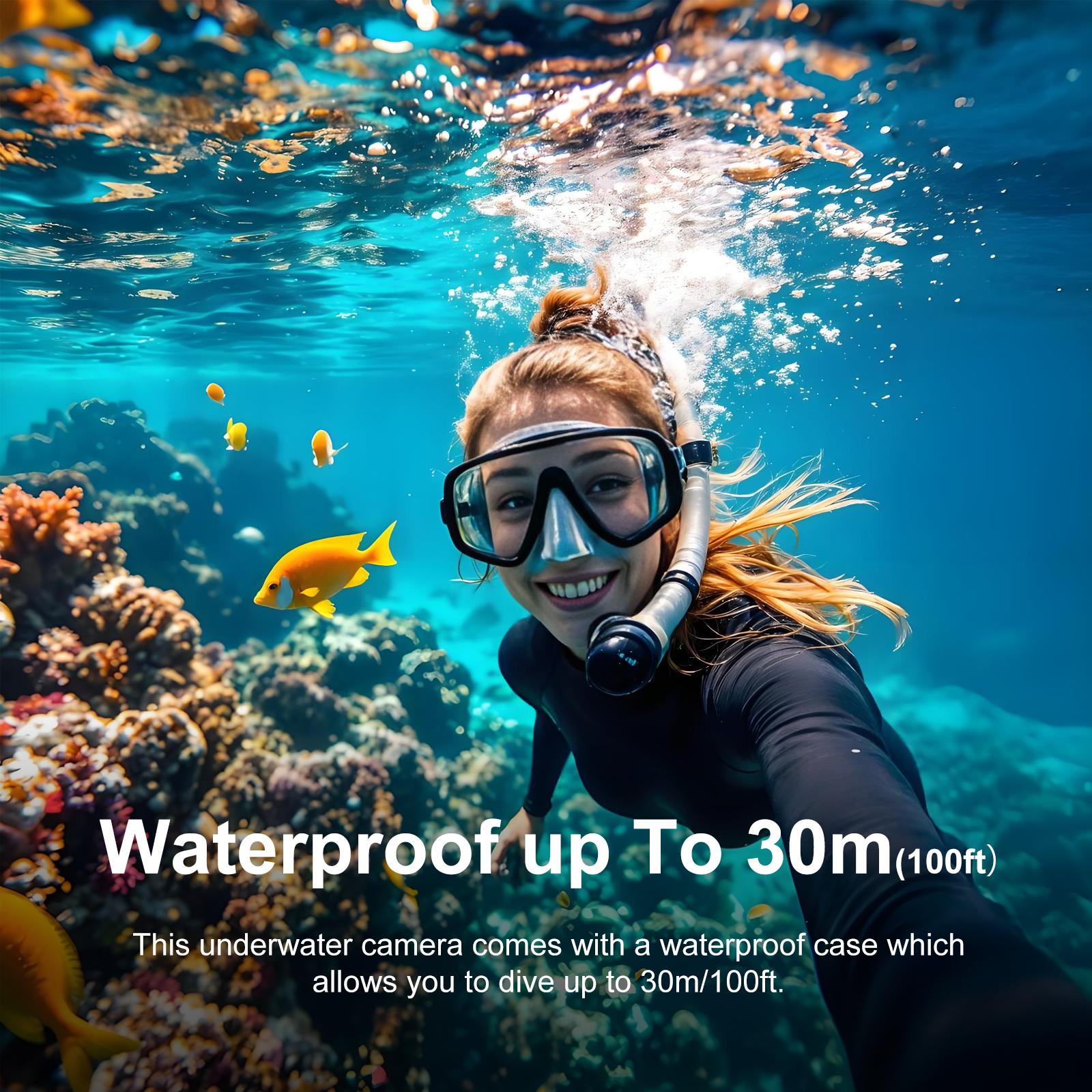 NUISK Thumb Action Camera Waterproof FHD Wearable Pocket Vlogging Camera with Multiple Mounts for Work Cycling Travel Pet Walking Safety Compact Camcorder Portable Photography Camera Gear Anti-Shake TikTokShopSpringGlowUp