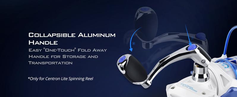 KastKing Centron & Centron Lite Spinning Reels, Size 500 is Perfect for Ice Fishing, Up to 17.5Lbs Max Drag, 5.2:1 Gear Ratio, Ultra Smooth Powerful, CNC Aluminum Spool, 9+1 BB Light Weight Centron Spinning Reels