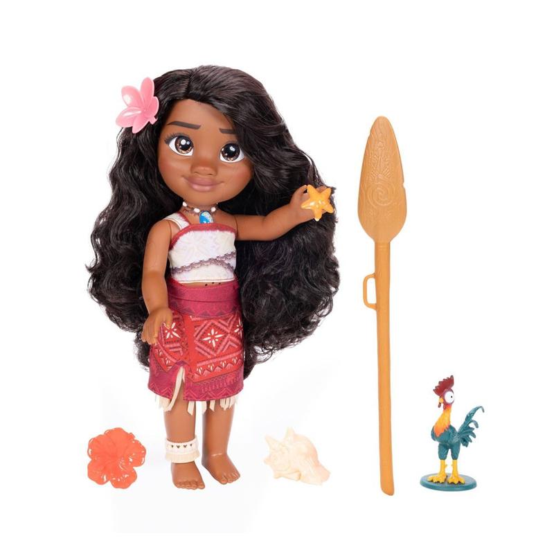 Disney Moana 2 My Singing Friend 14" Moana Doll & Heihei - Singing, Talking, 15 Phrases, 6 Accessories, Perfect Gift for Kids Ages 3+