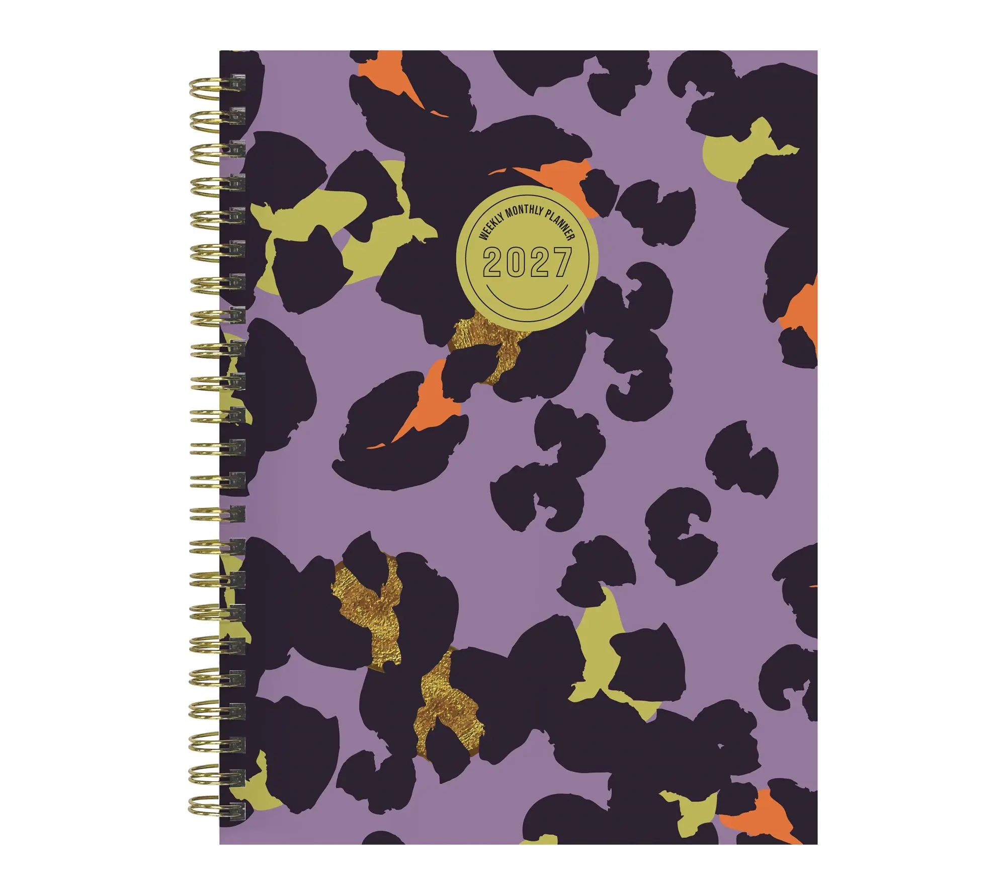 2027 Lilac Leopard Medium Weekly Monthly Planner