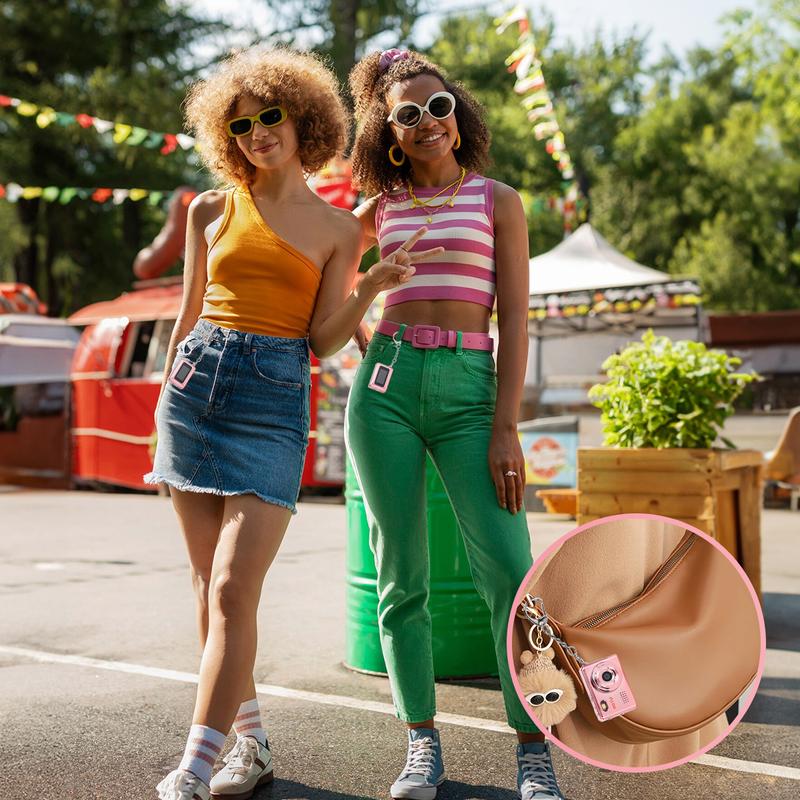 【Valentine's Day gift】HOTU Mini Keychain Digital Camera – Sparkling Rose Gold Y2K Pocket 1080P HD Camera with 1MP Lens, Flash & 0.96" Screen, 32G Card Included, Retro Vlog Camera for Travel, Concerts, Kids & Instant Party 【Valentine's Day gift】HOTU Mini Keychain Digital Camera – Sparkling Rose Gold Y2K Pocket 1080P HD Camera with 1MP Lens, Flash & 0.96" Screen, 32G Card Included, Retro Vlog Camera for Travel, Concerts, Kids & Instant Party