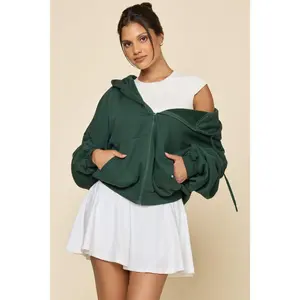 Zip Cloud Hoodie - Game Time Green