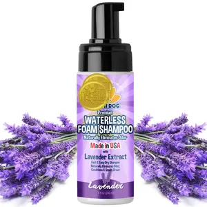 Bodhi Dog Waterless Foaming Dry Shampoo - Natural Pet Shampoo for Dogs & Cats, No Rinse Required, Made in USA, Lavender Extract