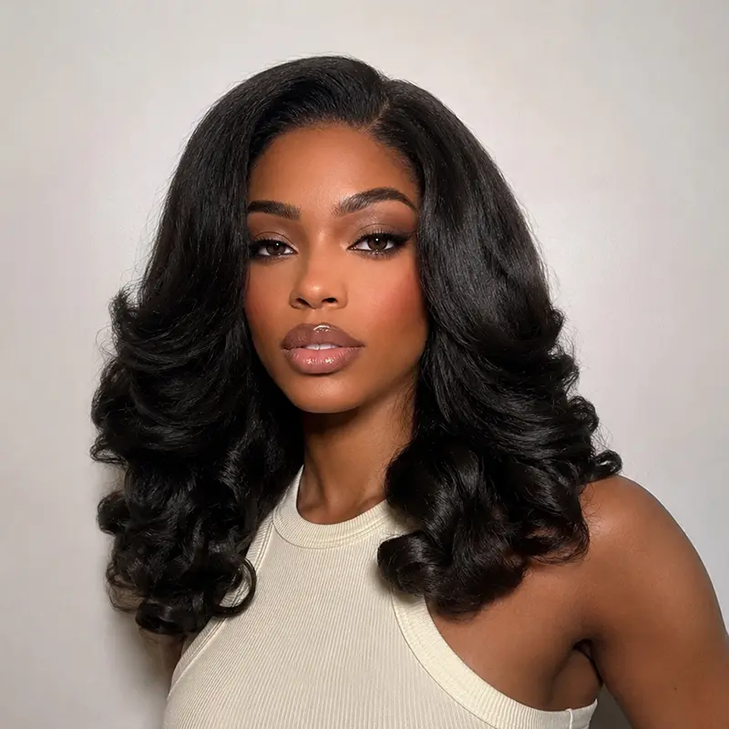 [New Arrival] Frodio Veralux™ Blend Human Hair Body Wave Wig Yaki Loose Minimal Lace | Glueless, Wear and Go, Beginner Friendly