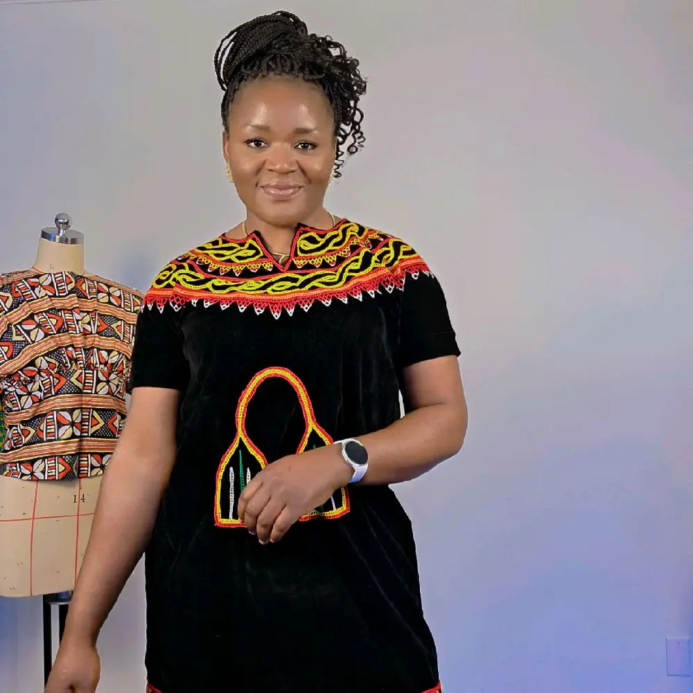 Handmade Bamenda Traditional Dress | Cameroon Cultural Outfit | African Embroidered Dress | Grassfields Attire | Women’s African Clothing