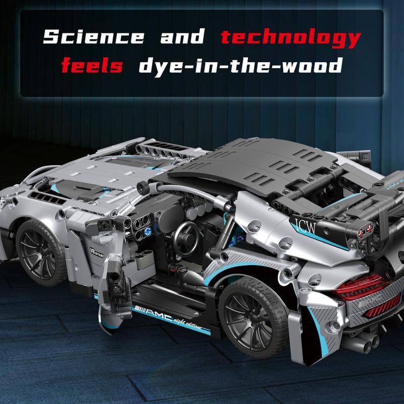 Race Car Building Set Sports 1:14 MOC Car Building Blocks Toys Boys or Adults Kits， Raceing Car Model,Super Cars for Boys Age 5 6 7 8 9 12+ Adult