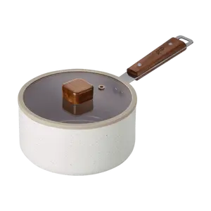 NEOFLAM BIEN 18cm Forged Stockpot with Glass Lid - Korean Made Heavy Duty Stew Pot for Home Kitchen