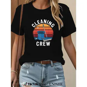 Professional Grade Cotton T-Shirt for Housekeepers and Cleaning Crews