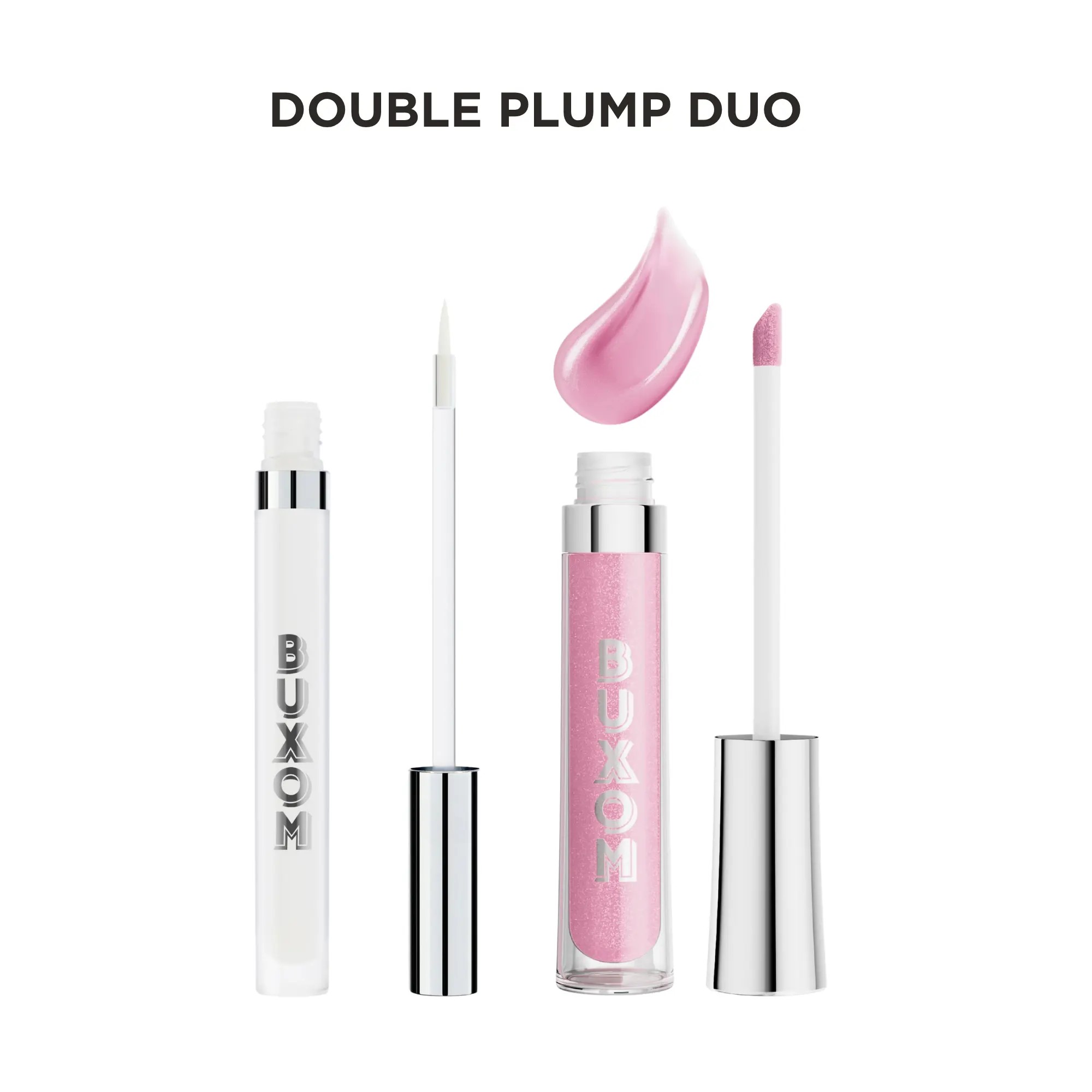 BUXOM Plump Shot Fill and Flip Lip Liner + Full-On Plumping Polish Gloss - Double Plump Duo Bundle for Plump Lips