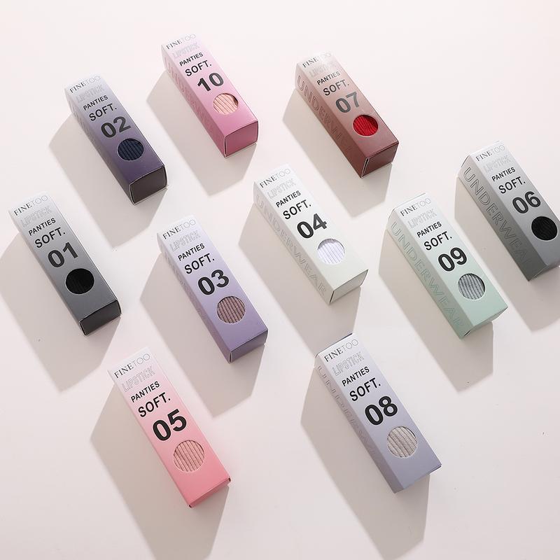 FINETOO 10pcs Cotton G-String Thongs for Women Sexy Low Rise T-Back Panties Comfortable Ribbed Underwear Ladies Soft Thongs Bikini Lingerie Womenswear