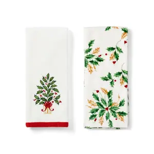 Lenox Holiday Tree Kitchen Towels, Set of 2