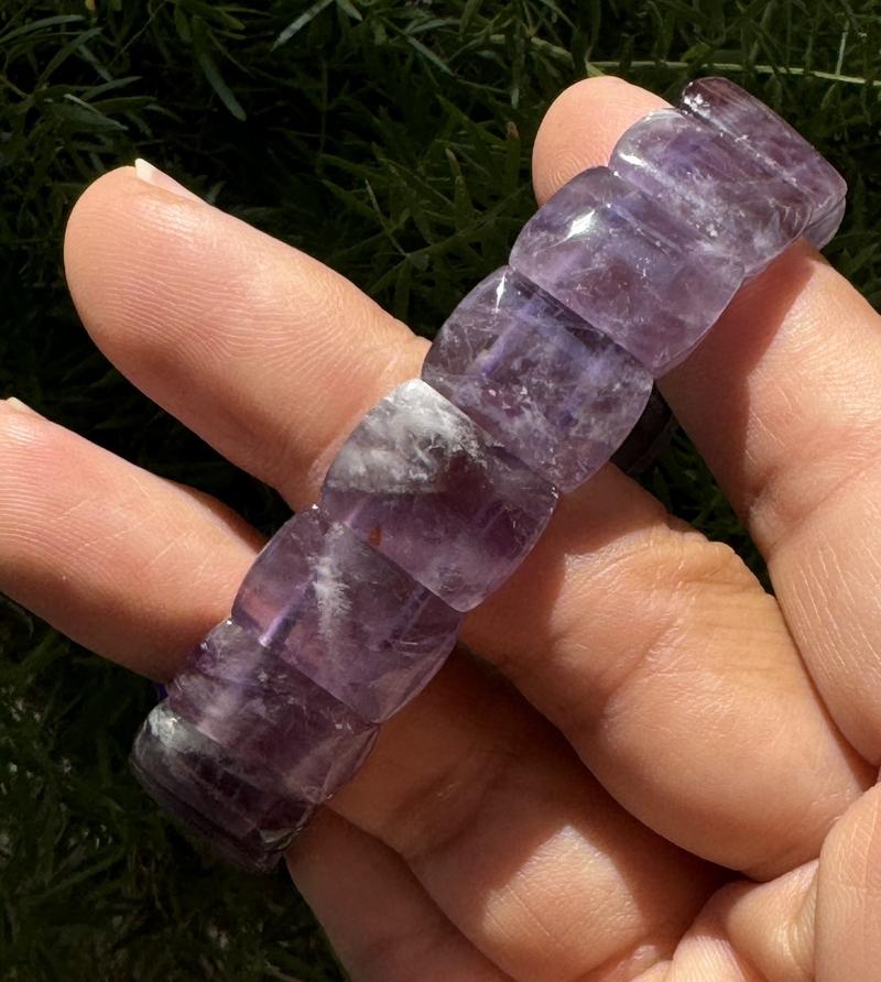 Amethyst Bangle Bracelets by Urban Rutile