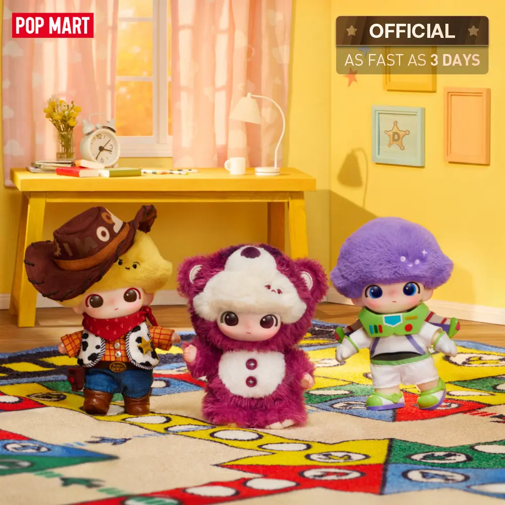 POP MART DIMOO WORLD × PIXAR Series - Vinyl Plush Pendant Blind Box Keychain