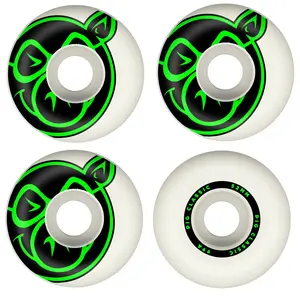 Pig Skateboard Wheels 52mm Classic 99A White