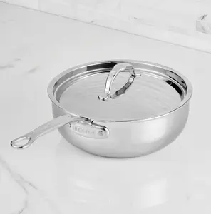 Hestan ProBond Luxe 5-qt Essential Pan with ProCore Aluminum Core & Seamless Handles for All Cooktops Induction Safe Dishwasher Safe