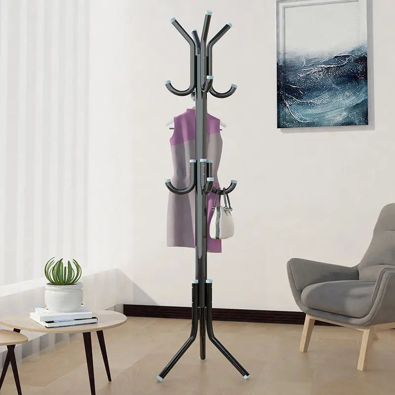 Freestanding Metal Coat Rack with 12 Hooks, 3-Tier Design, Sturdy Organizer for Coats, Hats, Jackets and Purses, Home Hall Furniture