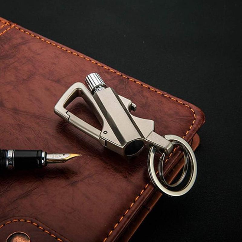 Permanent Match Infinity Lighter with MultitoolKeychain Bottle Opener, Reusable WaterproofMatch Strike Anywhere, Forever Flint Fire Starterfor Outdoor Survival, for Men multi-functional