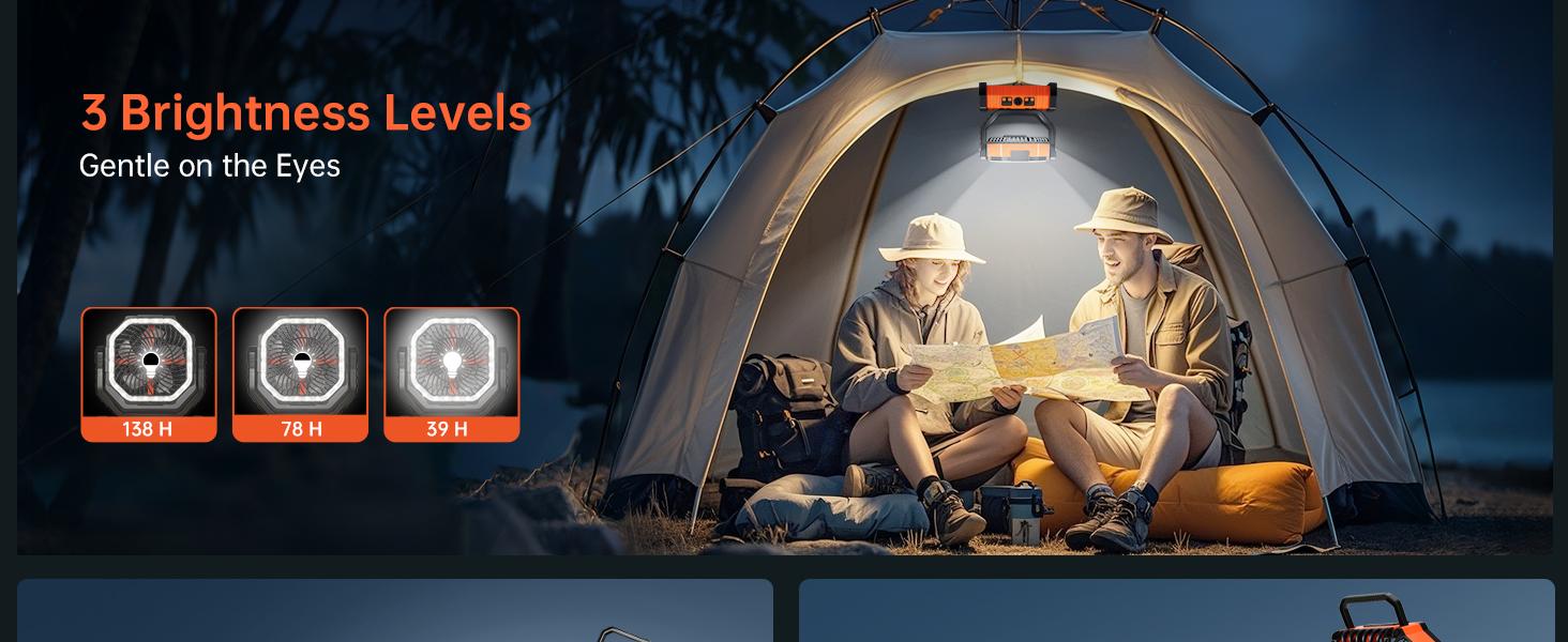 30000mAh Camping Fan with LED Light & Remote Control | Auto-Oscillating 270° Portable Power Bank Desk Fan with Hook & Timer | USB Rechargeable 4-Speed Battery Operated Outdoor Tent Fan for Camping, Travel, Beach, Emergency, Patio, Fishing & Mobile Use