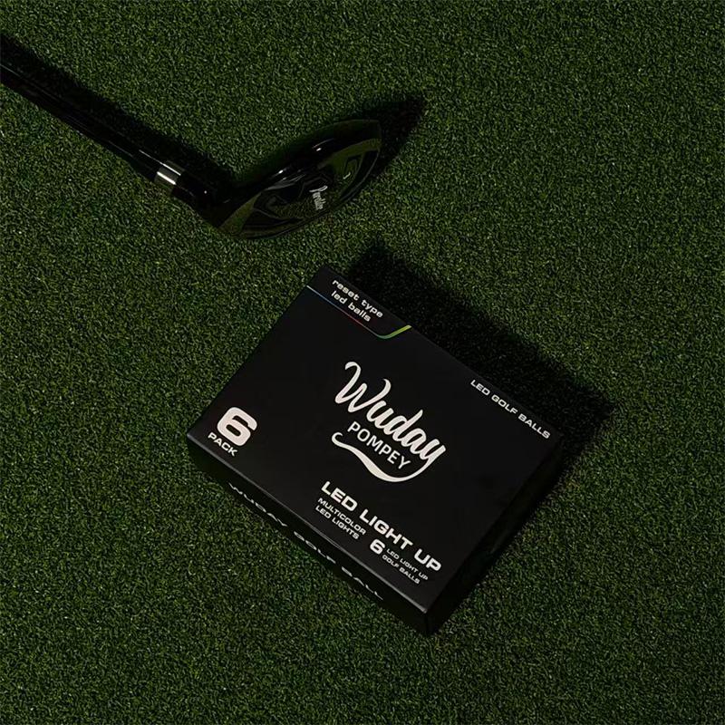 WUDAY 6pcs Glow in the Dark LED Golf Balls The LED Core is encased in a Surlyn outer shell with a resin spacer layer.Night Golf Gift for Men & Women golf golf gifts for him golf accessories top golf back net