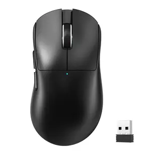 X2 Lightweight Wireless Gaming Mouse,Tri-Mode(2.4G/Wired/BT),25K DPI,PAW3311 Optical Sensor,1000Hz Polling Rate,500mAh,69g Ergonomic Mice for Medium-Large Hands-Black&Sticker
