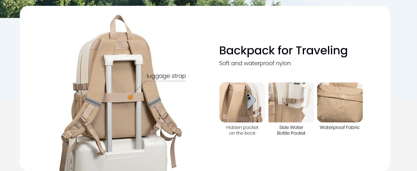 LOVEVOOK School Backpack for Teen Girls & Women, 35L Large Laptop Backpack with 40oz Water Bottle Pocket, Waterproof Cute College Bookbag, Student Backpack for Middle High School Travel Work