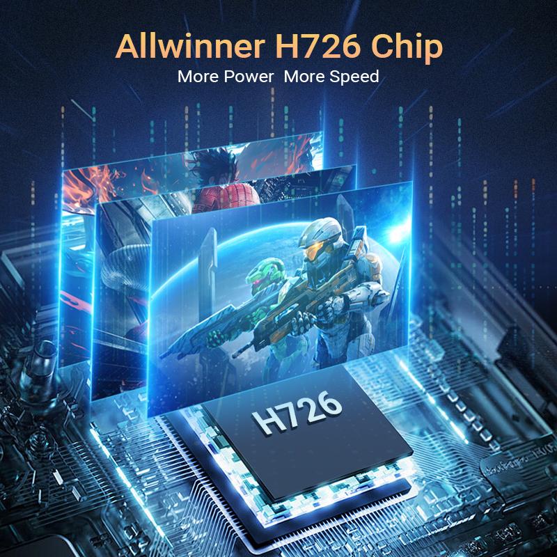 HY300ULTRA Mini Projector with WiFi 6 & Bluetooth 5.4, Portable Smart Projector with 4K Support, 5W Built-in Speaker, Auto Vertical Keystone, 180° Rotatable for Home & Outdoor Movies