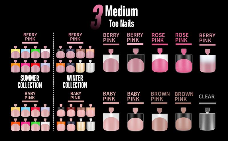 MUTIOVO French Tip Toe Nail Tips Press on Sharp Square Pre-Designed Soft Gel False Toenail Extension BERRY PINK Pre-applied Tip Primer Base Coat Full Cover Acrylic for DIY x 15 Sizes 240 pcs NO GLUE TOP COAT AND LAMP INCLUDED - Outdoorfun