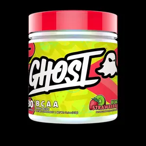 GHOST BCAA 30 Serving - 7g BCAAs per Serving, 2:1:1 Ratio, Electrolytes & Astragin for Muscle Recovery & Growth, Kiwi Strawberry Flavor