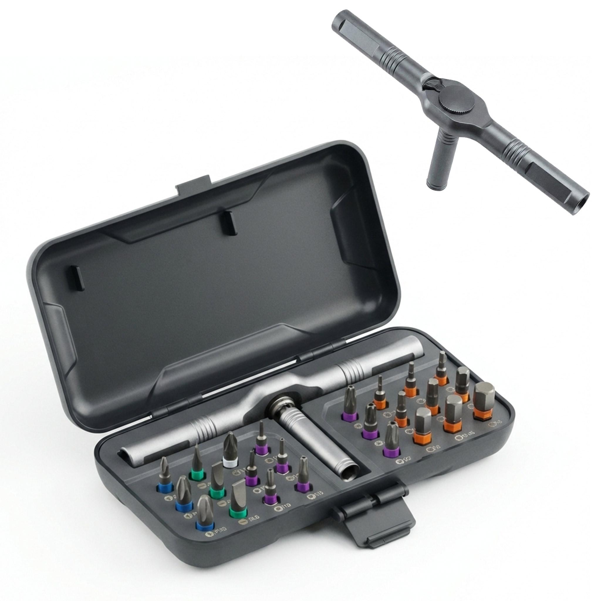 self-assembly 24 in 1 DlY Screwdriver Set,1 Set SwitchableScrewdriver Shape Magnetic Screwdriver Set,Compact and Portable Ratchet Screw0driver SetHome Repair Tool Box Gift for Christmas,New Year pc mobile bicycle