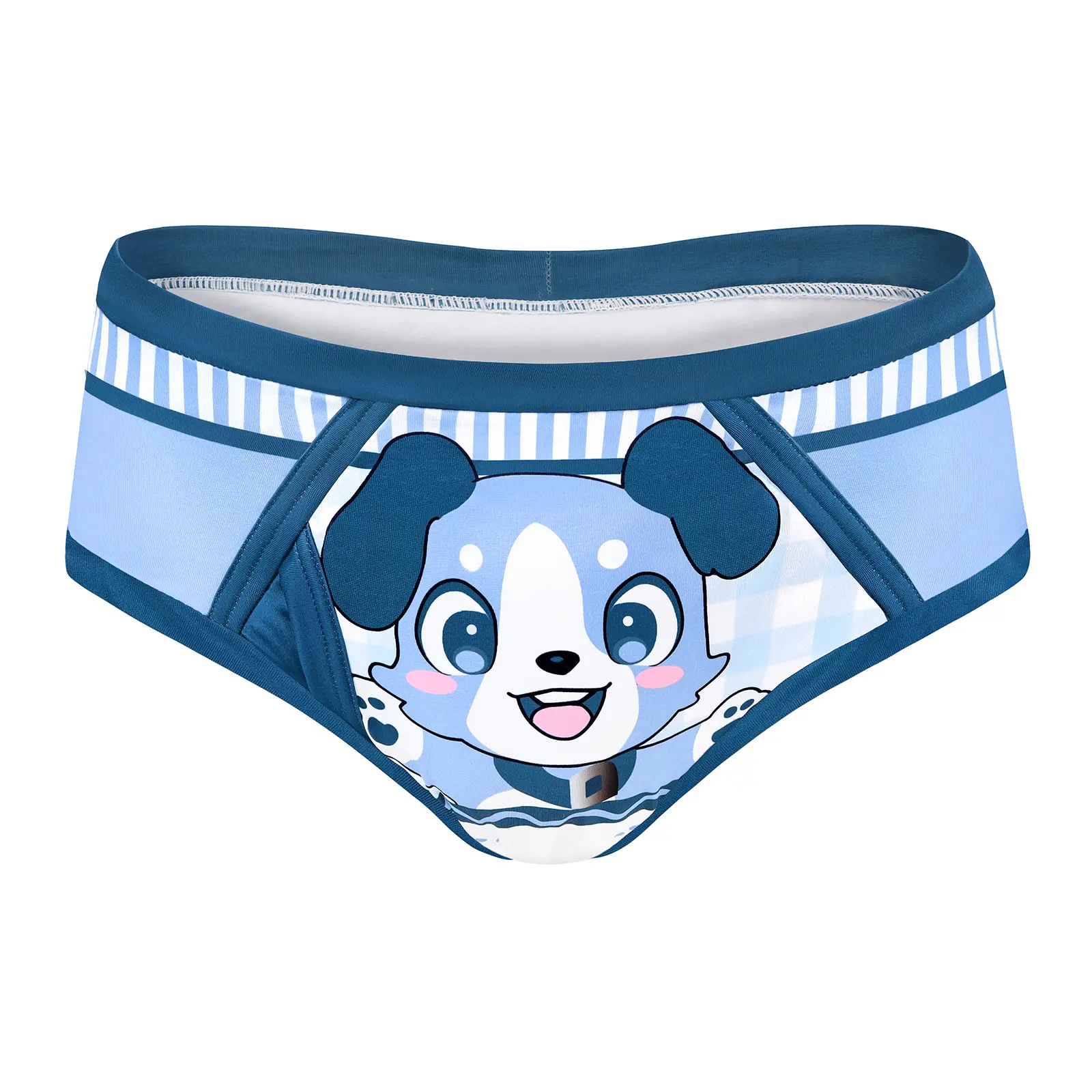 LITTLEFORBIG Waterproof Leakproof Adult Training Briefs - Soft Silky Reusable Casual Comfy Everyday Underwear, Little Blue, Leakproof Underwear, Casual Comfy Underwear