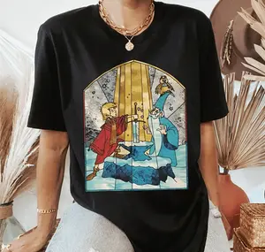 Retro Arthur And Merlin Shirt, The Sword In The Stone T-Shirt, DNL Family Matching Shirt, DNL Group Matching Shirts