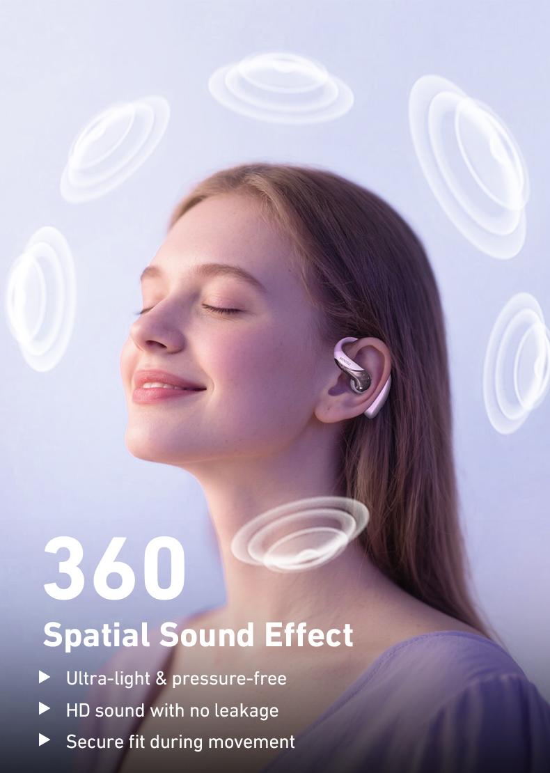 Miniso MS200-AI Translation Earphones, Bluetooth 6.0, high-fidelity wireless earphones, IPX5 waterproof rating, noise-canceling microphone, stereo in-ear headphones, built-in microphone