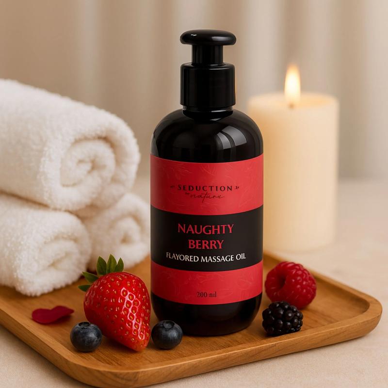 Naughty Berry Flavored Massage Oil