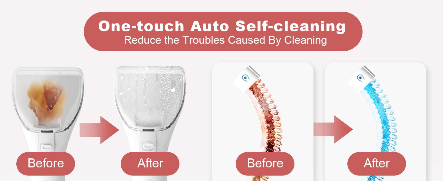 Upholstery Carpet Cleaner, MUJERBAY 12Kpa Portable Spot and Stain Cleaner, Easy Move with Universal Wheels & Handle, 1.18-inch Deep Cleaning Machine for Couch, Stairs, Car and Pet Messes. Red