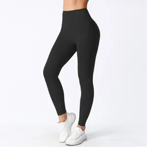 Women's Soft Breathable Seamless Leggings Athletic Running Training Trousers Yoga Leggings Springfresh